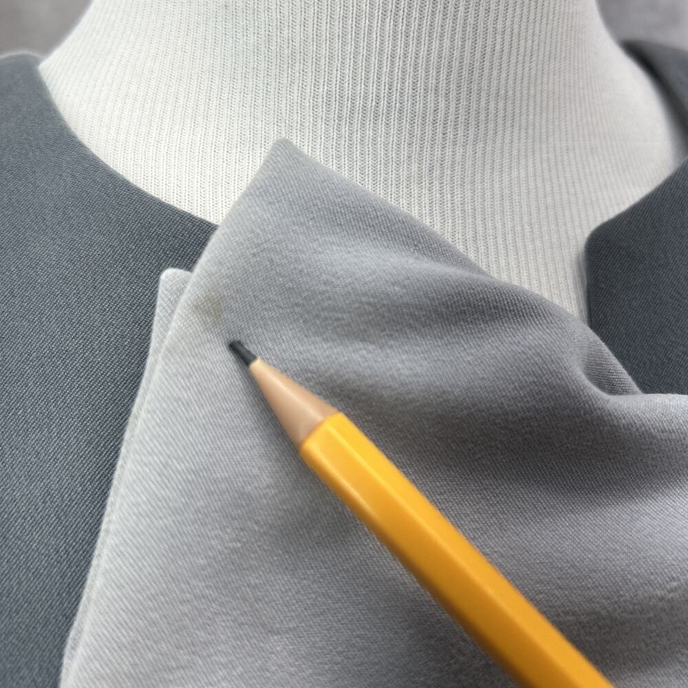 Jason Mathews Womens 4 Grey Geometric Colorblock Zip Up Jacket Collarless Mod - Picture 3 of 10